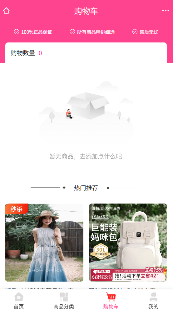 购物车与订单结算